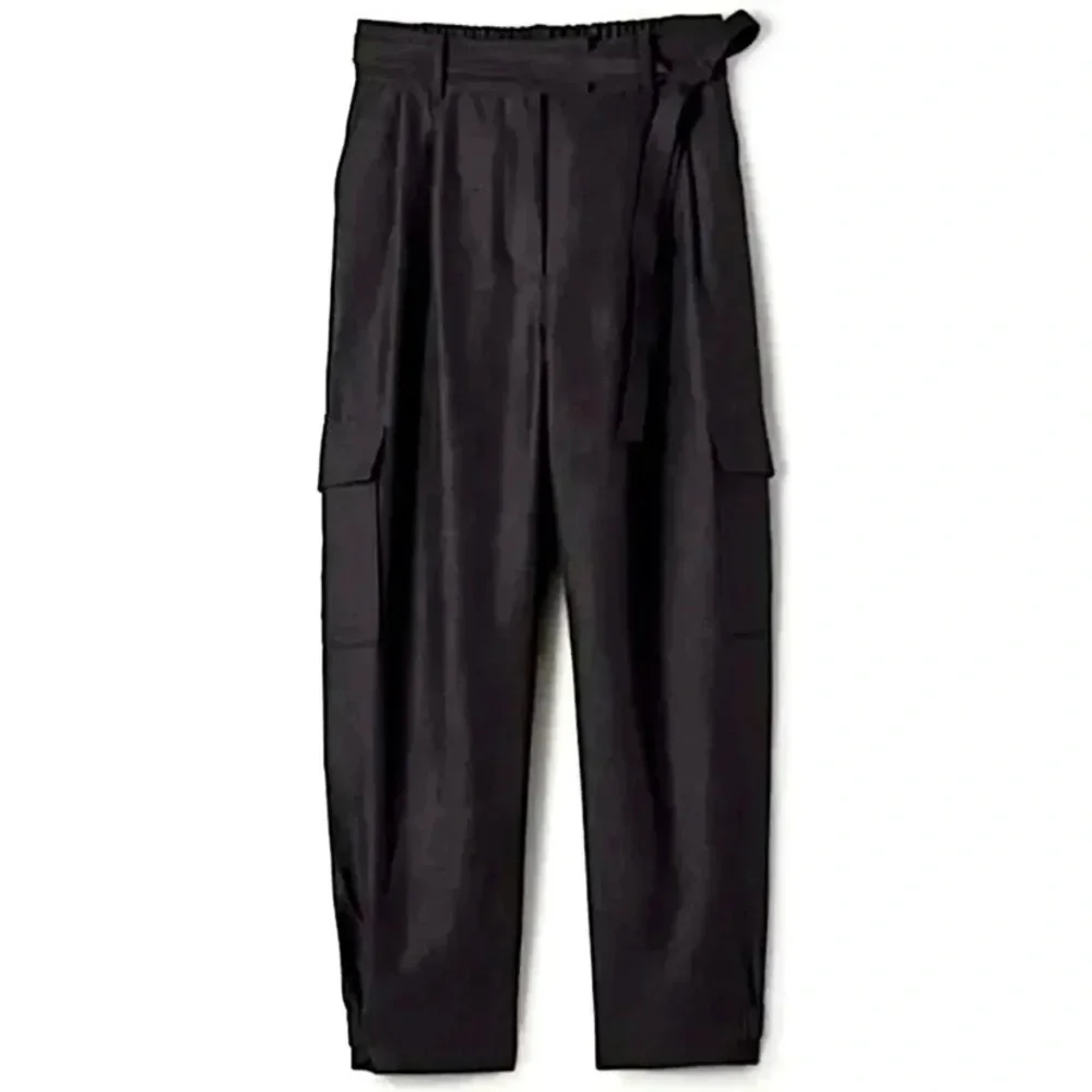 Aritzia Wilfred Straight Cargo Pants Size 2 Kafka Utility Black Like New